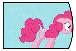 Size: 3316x2228 | Tagged: safe, artist:fluttershy_z, pinkie pie, pony, atg 2017, fourth wall joke, newbie artist training grounds, pushing, solo