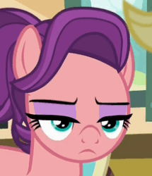 Size: 220x256 | Tagged: safe, screencap, applejack, spoiled rich, earth pony, pony, where the apple lies, reaction image, spoiled milk, unamused