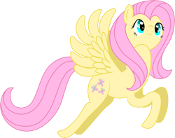 Size: 2903x2290 | Tagged: safe, artist:mfg637, fluttershy, pegasus, pony, female, mare, simple background, solo, transparent background, vector