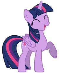 Size: 8000x10000 | Tagged: safe, artist:mpnoir, derpibooru import, twilight sparkle, twilight sparkle (alicorn), alicorn, pony, princess twilight sparkle (episode), .svg available, absurd resolution, female, mare, raised hoof, simple background, smiling, solo, transparent background, vector