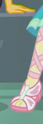 Size: 497x1410 | Tagged: safe, screencap, fluttershy, better together, equestria girls, overpowered (equestria girls), cropped, feet, legs, pictures of legs, sandals