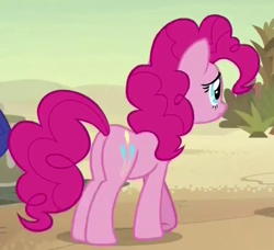 Size: 422x385 | Tagged: safe, screencap, pinkie pie, earth pony, pony, daring done?, cropped, female, mare, plot, solo