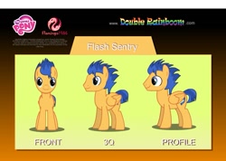 Size: 1001x713 | Tagged: safe, artist:flamingo1986, flash sentry, pegasus, pony, doublerainboom.com, front, male, profile, smiling, solo, stallion