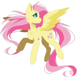 Size: 1818x1821 | Tagged: safe, artist:sonica98, fluttershy, pegasus, pony, cheek fluff, chest fluff, floating, fluffy, flying, head turn, looking away, looking up, simple background, solo, spread wings, transparent background, wings