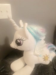 Size: 3024x4032 | Tagged: safe, artist:undeadponysoldier, photographer:undeadponysoldier, princess celestia, pony, build-a-bear, irl, photo, plushie