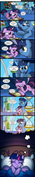 Size: 800x3978 | Tagged: safe, artist:veggie55, derpibooru import, night light, twilight sparkle, twilight sparkle (alicorn), alicorn, pony, comic, female, filly, flashback, mare, sleeping, spanish, translation, translator:the-luna-fan