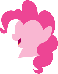 Size: 1775x2275 | Tagged: safe, artist:caliazian, pinkie pie, earth pony, pony, bust, female, lineless, mare, open mouth, portrait, simple, simple background, solo, transparent background