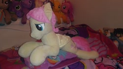 Size: 960x540 | Tagged: safe, artist:blackwater627, artist:ponylover88, butterscotch, fluttershy, broken wing, irl, photo, plushie, repair, rule 63