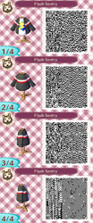 Size: 400x960 | Tagged: safe, flash sentry, equestria girls, 3ds, animal crossing, animal crossing: new leaf, barely pony related, equestria girls outfit, qr code