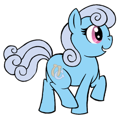 Size: 425x416 | Tagged: safe, artist:darlimondoll, linky, shoeshine, earth pony, pony, background pony, female, mare, simple background, solo, white background