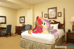 Size: 1500x1000 | Tagged: safe, artist:anthony60617, big macintosh, fluttershy, pegasus, pony, female, fluttermac, hotel, hotel room, kissing, male, shipping, straight