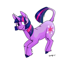 Size: 1280x1120 | Tagged: safe, artist:animalstamp, derpibooru import, twilight sparkle, classical unicorn, leonine tail, solo