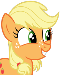 Size: 4250x5250 | Tagged: safe, artist:reginault, applejack, earth pony, pony, where the apple lies, absurd resolution, cute, happy, jackabetes, simple background, solo, teenage applejack, transparent background, vector
