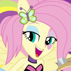 Size: 690x690 | Tagged: safe, screencap, fluttershy, equestria girls, rainbow rocks, shake your tail, cropped, cute, huggable, ponied up, shyabetes, solo