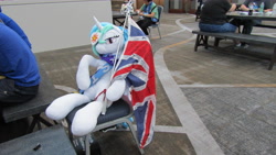 Size: 5152x2896 | Tagged: safe, princess celestia, pony, babscon 2019, irl, photo, plushie, solo, union jack