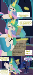 Size: 1920x4320 | Tagged: safe, artist:red4567, princess celestia, princess luna, alicorn, pony, the point of no return, 3d, celestia-ing, comic, freaking out, here we go again, letter, majestic as fuck, source filmmaker