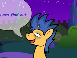 Size: 500x375 | Tagged: safe, flash sentry, ask flash sentry, hair, inside hair, mane, solo, tumblr