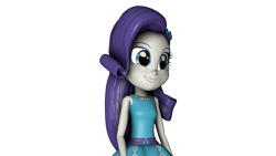 Size: 4195x2360 | Tagged: safe, artist:fazbearsparkle, rarity, better together, equestria girls, 3d, simple background, smiling, source filmmaker, transparent background