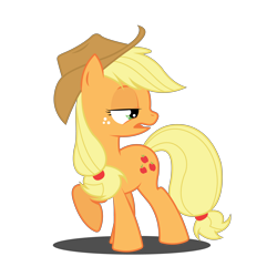 Size: 4001x4000 | Tagged: safe, artist:dalehogg, applejack, earth pony, pony, absurd resolution, raised hoof, simple background, solo, transparent background, vector