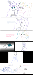 Size: 2816x6380 | Tagged: safe, artist:mr100dragon100, nightmare moon, princess celestia, princess luna, alicorn, pony, comic