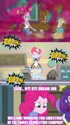 Size: 500x888 | Tagged: safe, screencap, pinkie pie, coinky-dink world, eqg summertime shorts, equestria girls, legend of everfree, image macro, meme, server pinkie pie