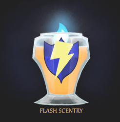 Size: 795x807 | Tagged: safe, artist:quartz-poker, flash sentry, candle, humor, misspelling, pun, visual pun