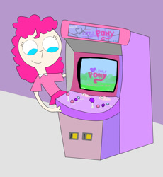 Size: 912x992 | Tagged: safe, artist:04startycornonline88, pinkie pie, human, arcade, game, humanized