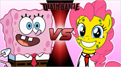 Size: 703x392 | Tagged: safe, pinkie pie, earth pony, pony, death battle, exploitable meme, meme, spongebob squarepants, wat