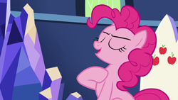 Size: 1280x720 | Tagged: safe, screencap, pinkie pie, pony, not asking for trouble, solo, twilight's castle