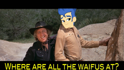 Size: 553x312 | Tagged: safe, flash sentry, blazing saddles, exploitable meme, forced meme, gene wilder, meme, waifu, waifu thief