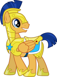 Size: 4370x5930 | Tagged: safe, artist:90sigma, flash sentry, pegasus, pony, absurd resolution, armor, royal guard, simple background, smiling, solo, transparent background, vector