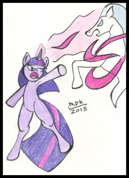 Size: 448x620 | Tagged: safe, artist:rdk, derpibooru import, twilight sparkle, windigo, hearth's warming eve (episode), traditional art