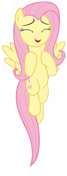 Size: 7000x18200 | Tagged: safe, artist:tardifice, fluttershy, pegasus, pony, fame and misfortune, absurd resolution, cute, eyes closed, female, flying, mare, shyabetes, simple background, smiling, solo, transparent background, vector