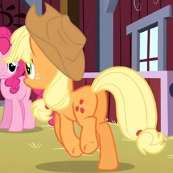 Size: 336x336 | Tagged: safe, screencap, applejack, earth pony, pony, spike at your service, cropped, female, mare, plot