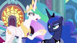 Size: 1920x1080 | Tagged: safe, screencap, princess celestia, princess luna, alicorn, pony, sparkle's seven