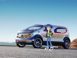 Size: 1600x1200 | Tagged: safe, flash sentry, equestria girls, car, ford, ford airstream concept, solo