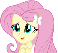 Size: 2048x1842 | Tagged: safe, artist:thebarsection, fluttershy, equestria girls, clothes, cute, female, open mouth, shyabetes, simple background, solo, tanktop, transparent background