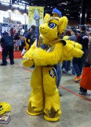 Size: 2033x2838 | Tagged: safe, flash sentry, human, cosplay, fursuit, irl, irl human, photo