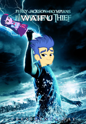 Size: 456x658 | Tagged: safe, edit, flash sentry, twilight sparkle, equestria girls, exploitable meme, flash sentry savior of the universe, flash the lightning-bearer, lightning, meme, percy jackson and the olympians, waifu thief