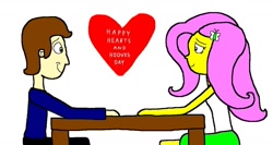 Size: 1214x648 | Tagged: safe, artist:samueljcollins1990, fluttershy, oc, pony, equestria girls