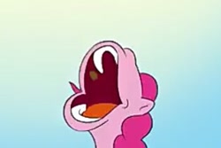 Size: 313x209 | Tagged: safe, artist:doublewbrothers, pinkie pie, pony, faic, gradient background, lolwut, meme, mouth, ponk, solo, wat