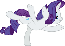 Size: 4211x3000 | Tagged: safe, artist:cloudyglow, rarity, pony, unicorn, she's all yak, .ai available, balancing, beautiful, eyeshadow, female, hair flip, lidded eyes, makeup, mare, simple background, solo, standing, standing on one leg, transparent background, vector