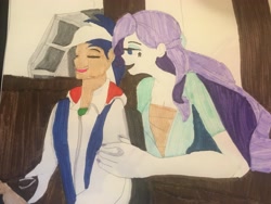 Size: 4032x3024 | Tagged: safe, rarity, oc, oc:carlos, oc:lightning burn, human, equestria girls, assassin's creed, canon x oc, my little pony, rarilightning, rarilos, romance, titanic