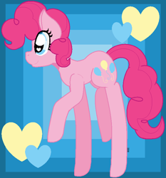 Size: 656x703 | Tagged: safe, artist:thatredpanda31, pinkie pie, pony, cute, diapinkes, solo