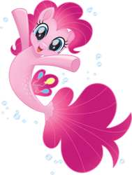 Size: 362x479 | Tagged: safe, artist:cynder511, pinkie pie, seapony (g4), my little pony: the movie, happy, scales, seaponified, seapony pinkie pie, simple background, solo, species swap, that pony sure does love being a seapony, transparent background