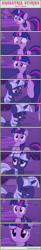 Size: 1004x6080 | Tagged: safe, artist:estories, derpibooru import, twilight sparkle, unicorn twilight, oc, oc:silverlay, unicorn, comic:seeds of darkness, comic, hoof in mouth