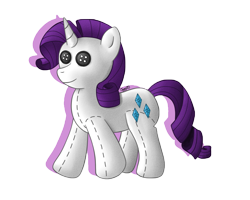 Size: 1000x800 | Tagged: safe, artist:oggynka, rarity, pony, unicorn, plushie, simple background, solo, transparent background