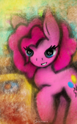 Size: 800x1280 | Tagged: safe, artist:wolfkrft, pinkie pie, earth pony, pony, looking at you, pink, pinkamena diane pie, pinkie pie day, ponka, smiling, solo, tribute