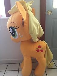 Size: 300x400 | Tagged: safe, applejack, 42 inches, hasbro, irl, official, photo, plushie, solo