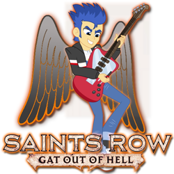 Size: 512x512 | Tagged: safe, flash sentry, equestria girls, gat out of hell, guitar, johnny gat, saints row, wings